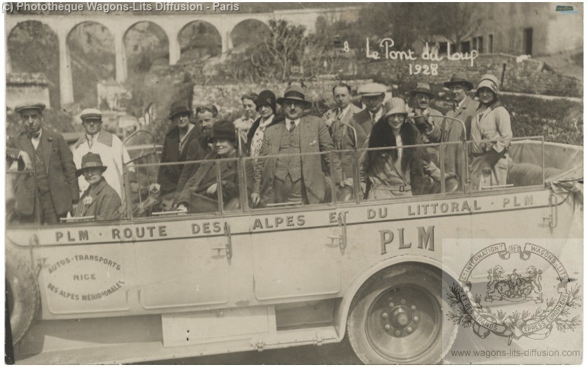 Plm cp autocars le pont du loup 1929