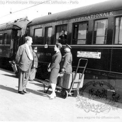 Wl accueil quai simplon orient express 1958