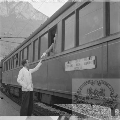 Wl arlberg orient express a quai vers 1951