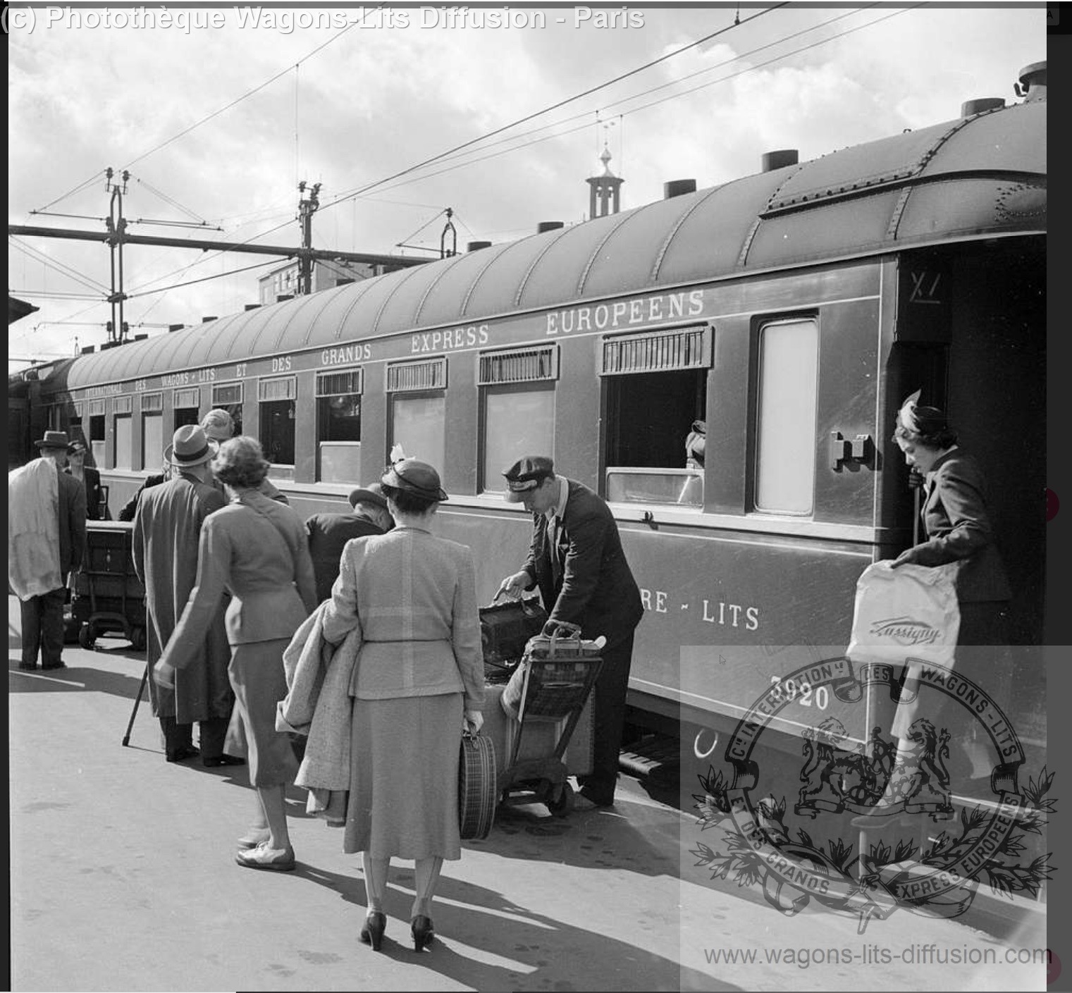 Wl arrivee nord express vl 3920 vers 1951