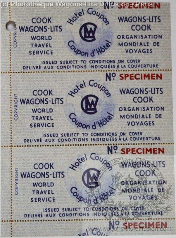 Wl cook coupon reservation hotels 1937