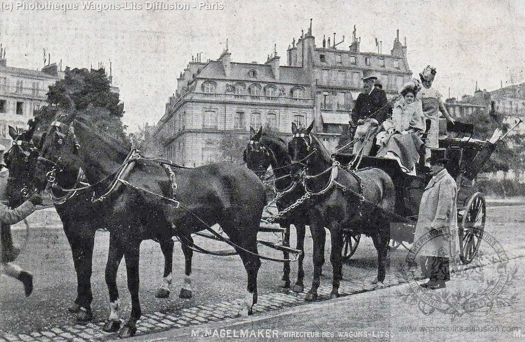 Wl cp georges nagelmackers ne le 25 juin 1845 a liege et mort le 10 juillet 1905 a villepreux caleche