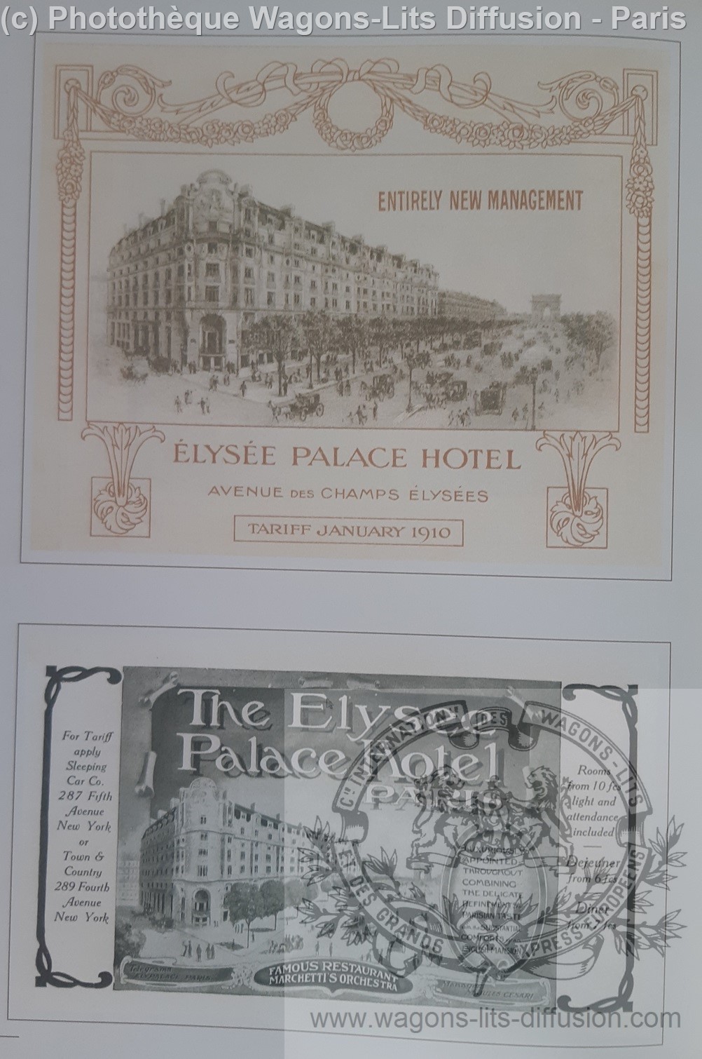 Wl elysees palace hotel paris 1900 pub 7