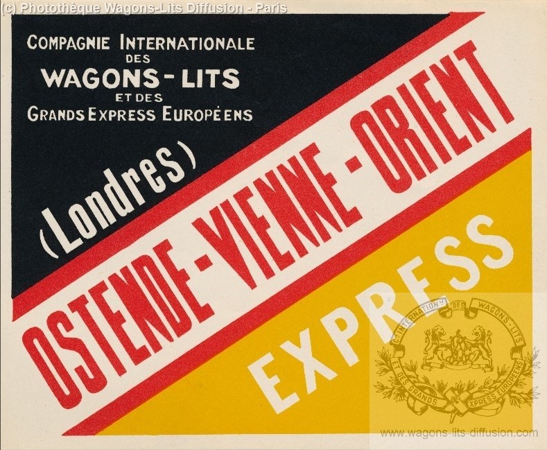 Wl etiquette bagage luggage tag ostende vienne orient express 2