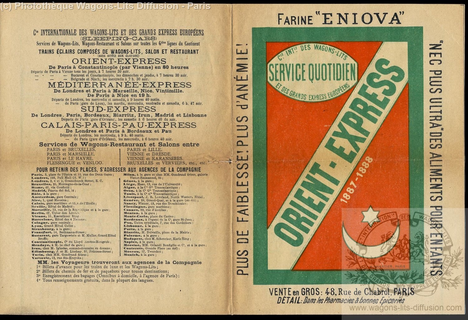 Wl first orient express brochure 1889