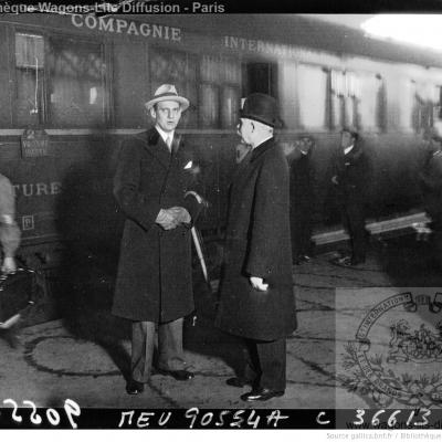 Wl gare du nord arrivee du prince de danemark 1934