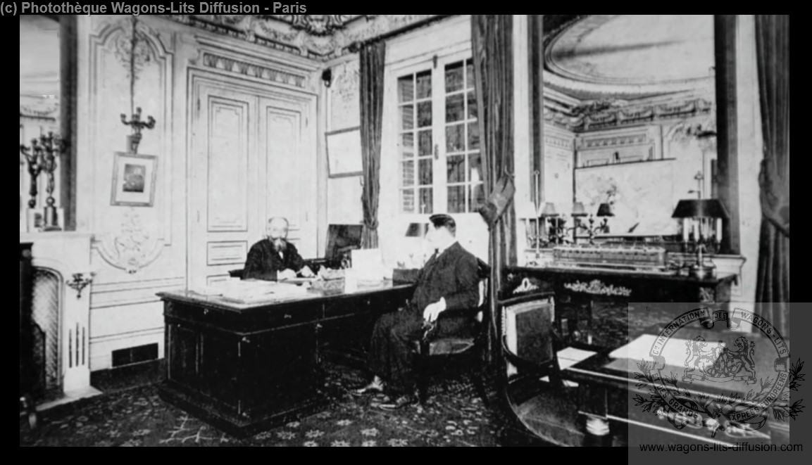 Wl georges nagelmackers a son bureau bd haussmann vers 1901