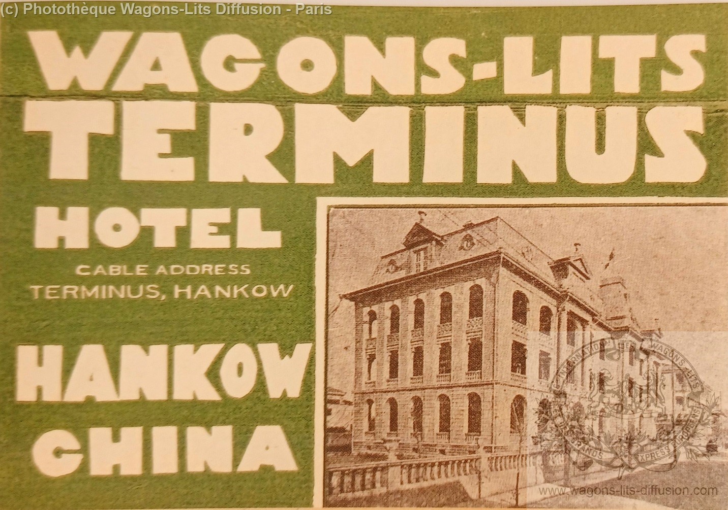 Wl hotel hankow etiquette chine vers 1925