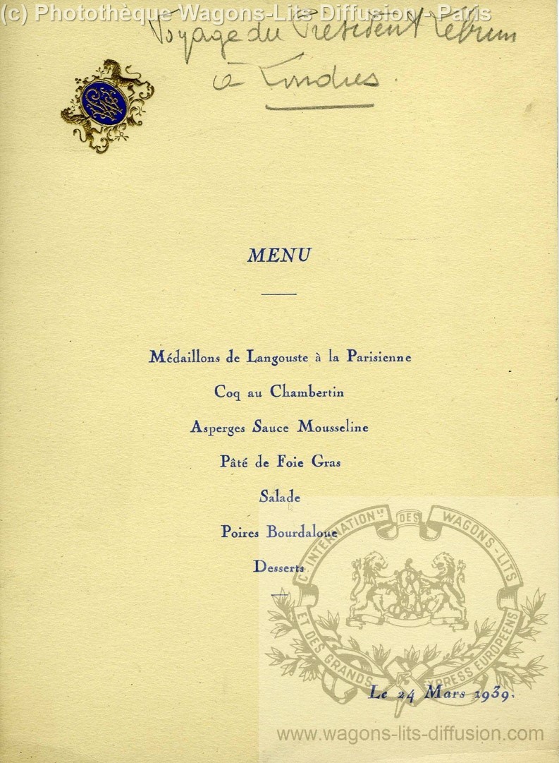 Wl menu voyage presidentiel a londres 1940