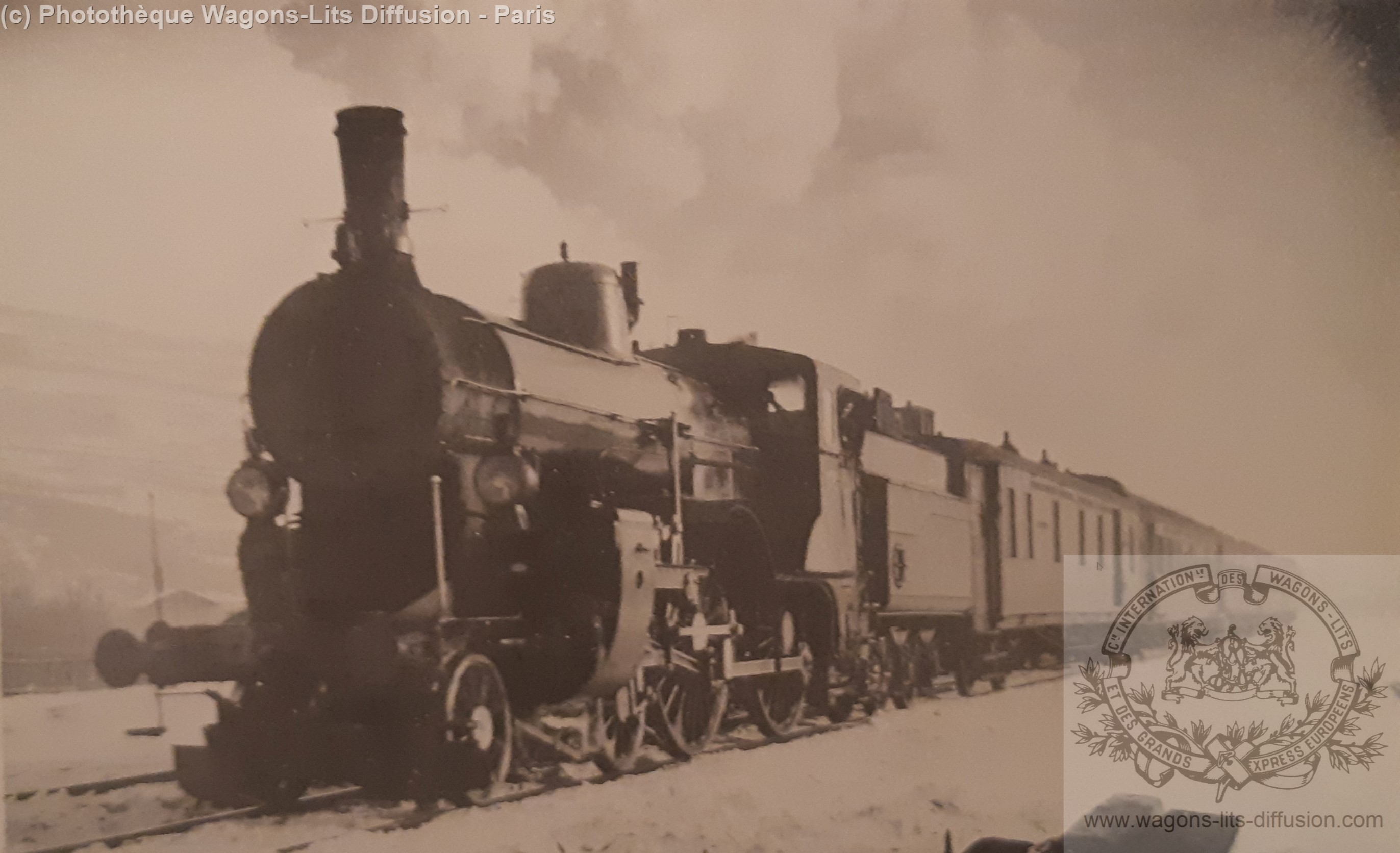 Wl nord express pres de trient en 1906