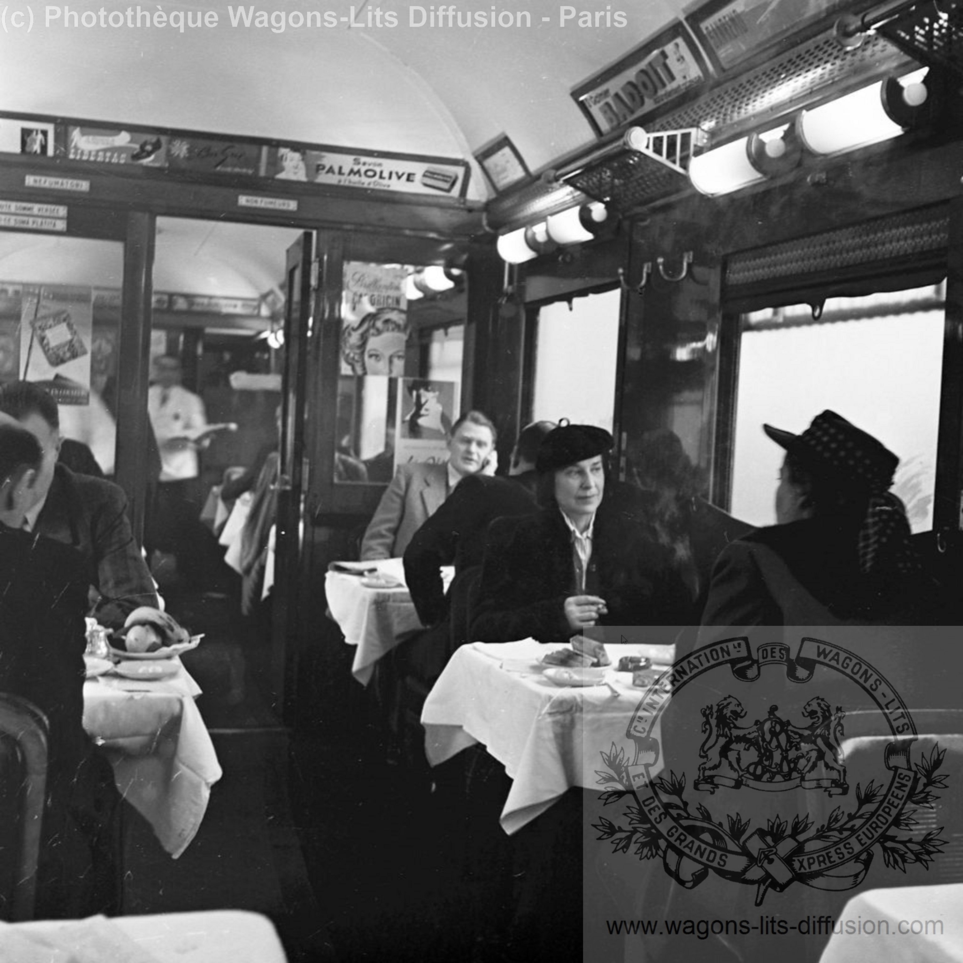 Wl pub night ferry compartment on the london paris restaurant 1954